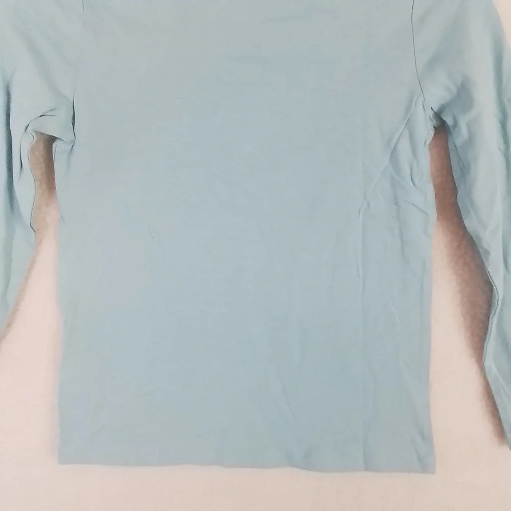 OshKosh Long Sleeve Cotton‎ T-Shirt Girl's Size 5 in Green w/ Ocean Graphic